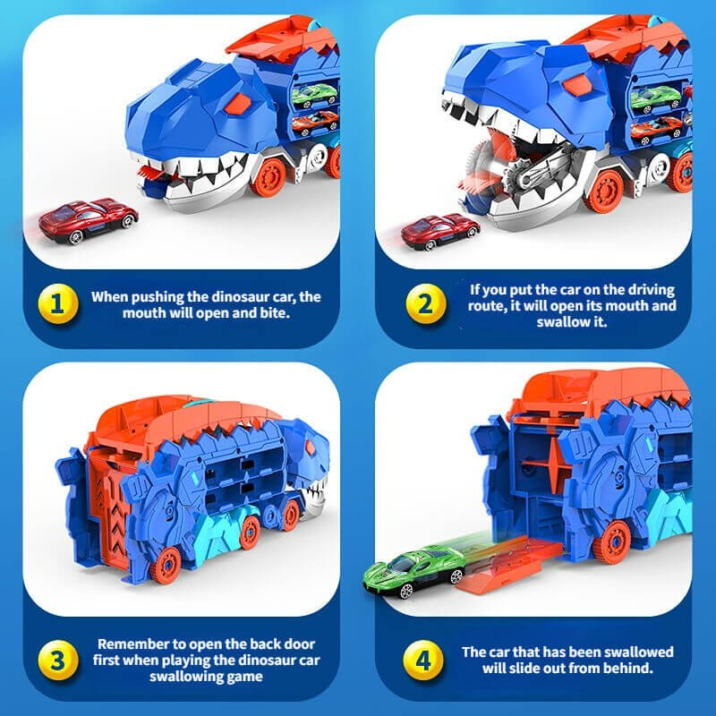 DinoTransport™ Transformeerbare Vrachtwagen | Speelset met Auto's en Dino