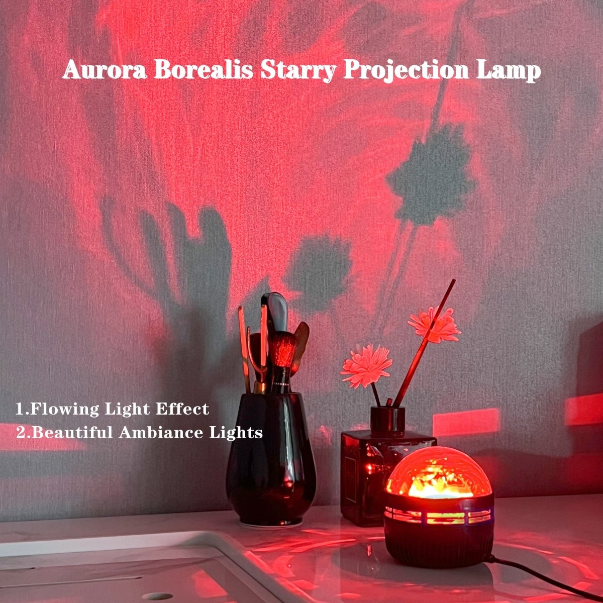 AuroraGlow™ LED Projector Lamp – Sterrenhemel & Noorderlicht Effect – Perfecte Sfeer voor Slaapkamers