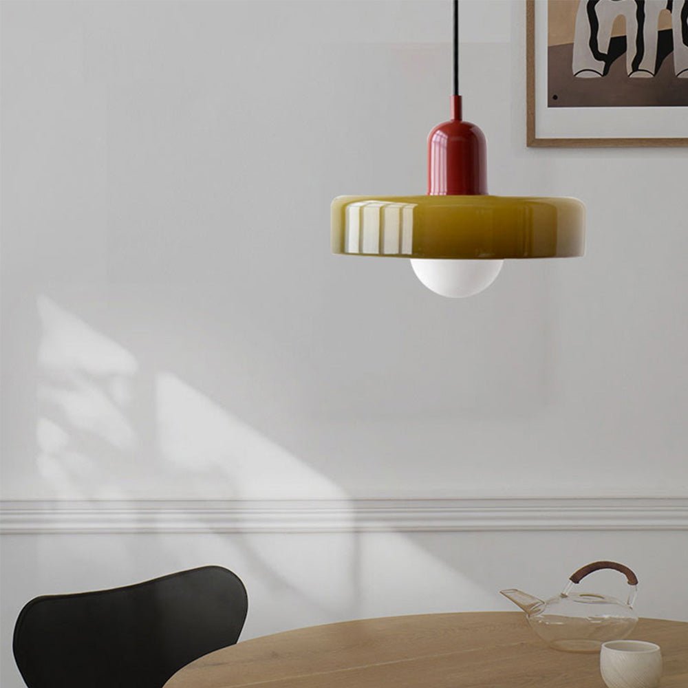 Bauhuis Glazen Hanglamp – Modern en Kleurrijk Design voor Woonkamer of Eetkamer