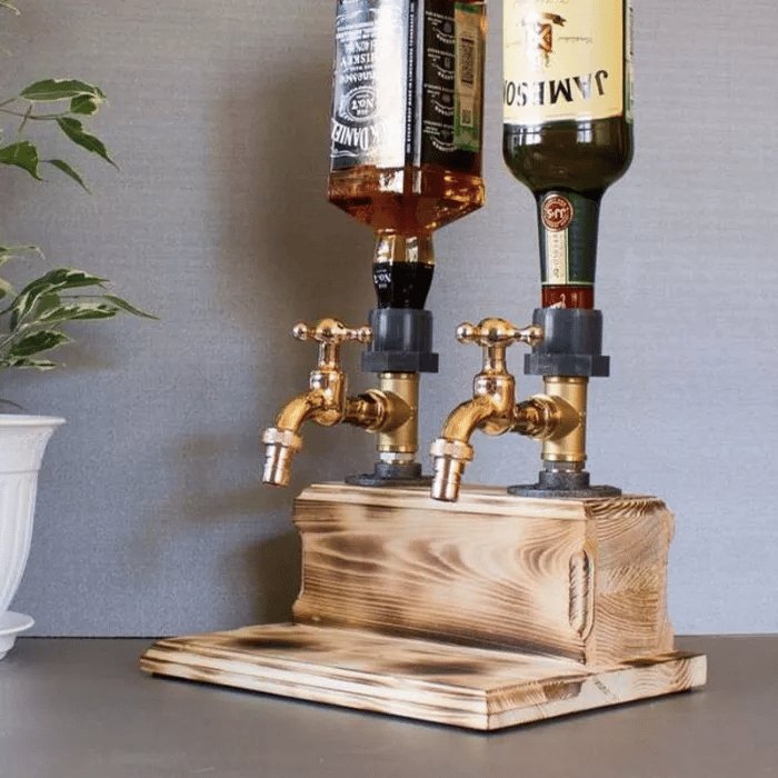 Houten Drankdispenser Tap voor Wijn en Whisky Flessen