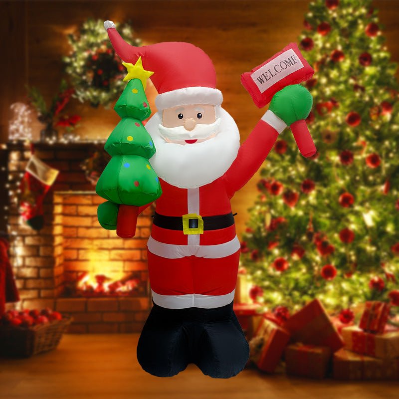 Opblaasbare Kerstman Decoratie met LED Verlichting - Weerbestendige Kerstdecoratie 185 cm