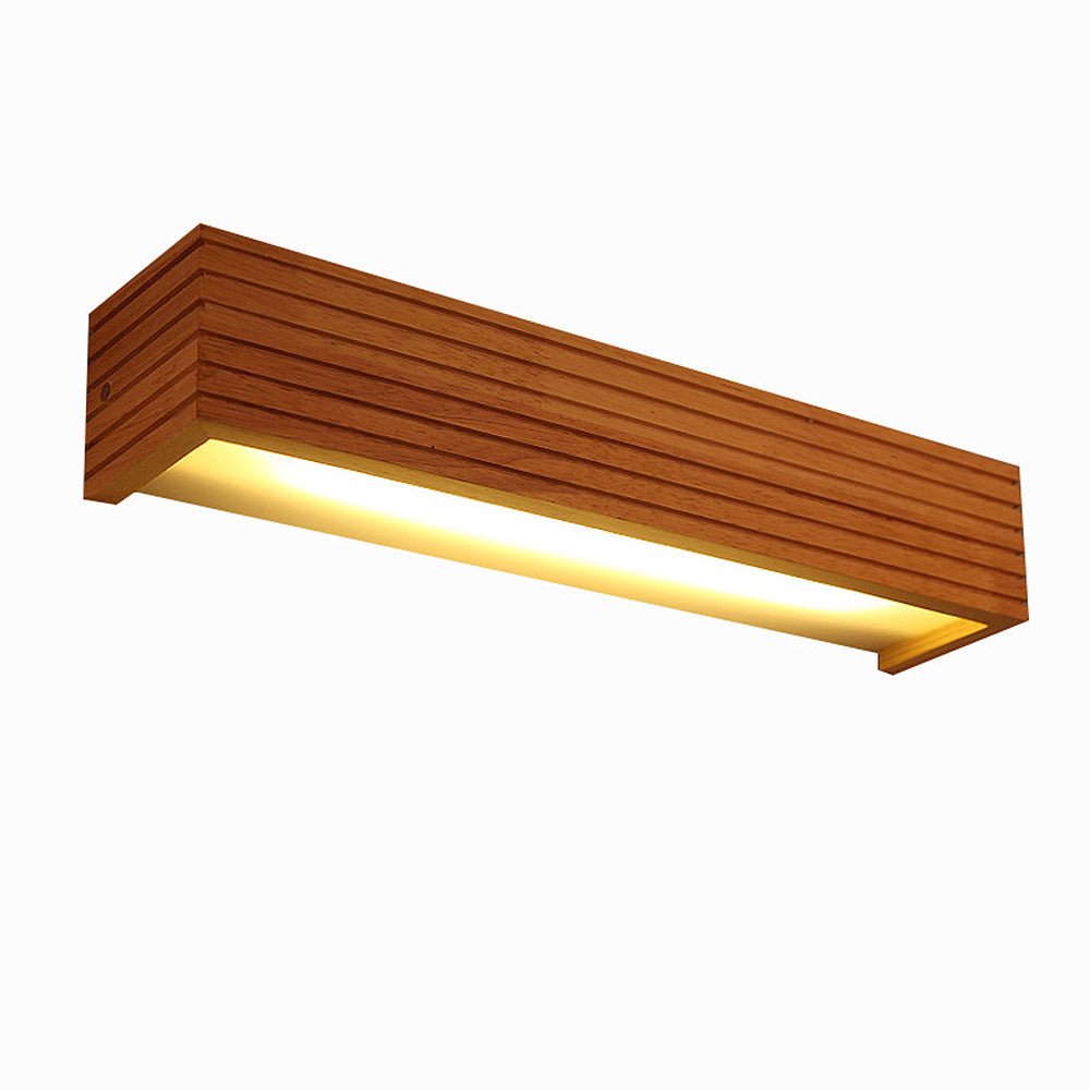 Linora Houten Wandlamp LED - Moderne Verlichting voor Badkamer en Woonruimte