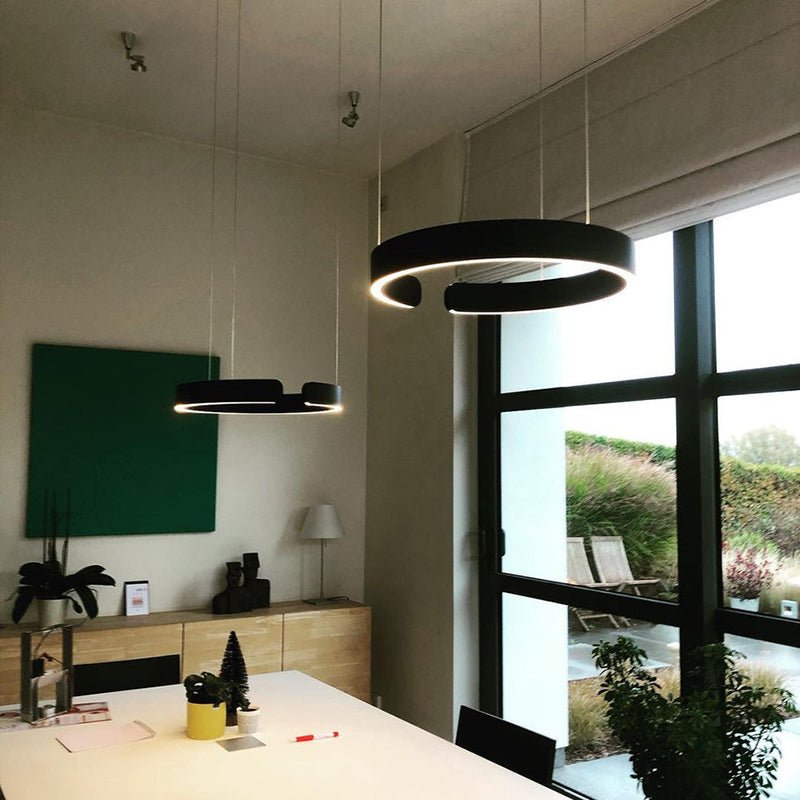 LumiCirkel LED Hanglamp - Moderne Dimbare LED Lamp Voor Woon- En Slaapkamer