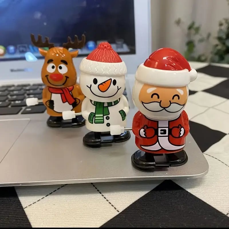 Opwindbaar Kerstfiguur Speelgoed - Bewegend Kerstmannetje voor Kinderen en Volwassenen