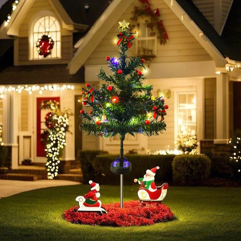 Solar LED Kerstboom Tuinverlichting - Eco-Vriendelijke Kerstverlichting met Automatische Sensor