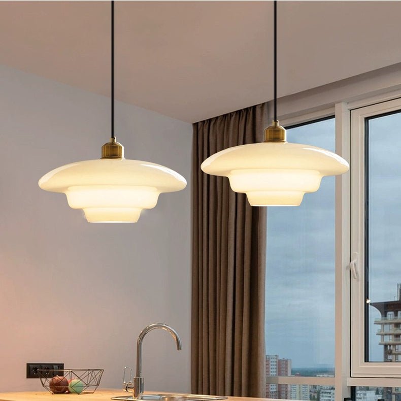 Nebulaa Glazen Hanglamp - Minimalistische Scandinavische Verlichting voor Eetkamer en Keuken