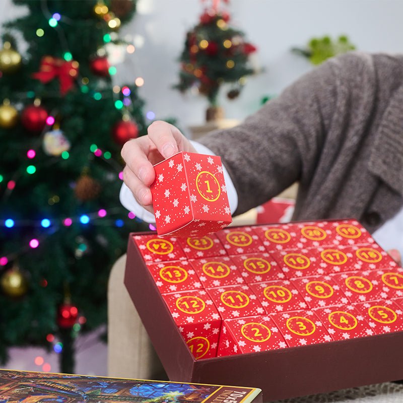 PuzzleJoy™ Adventskalender 2024 – Puzzelen tot Kerstmis met 1008 Stukjes