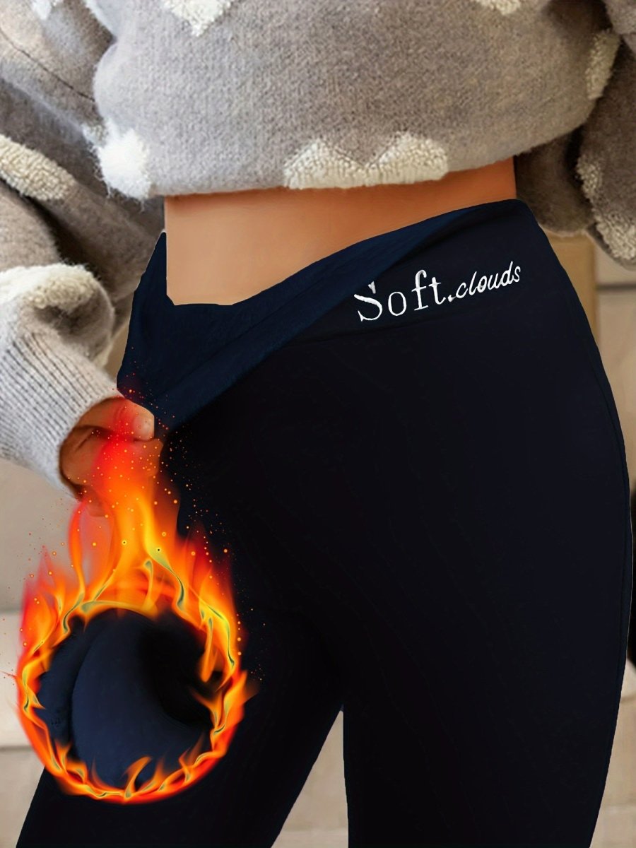 ThermaSoft™ Fleece Gevoerde Leggings – Dames Winter Thermoleggings voor Warmte en Comfort