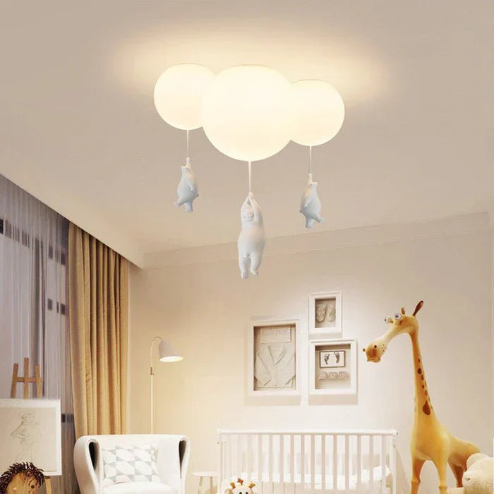 BearGlow Kinder Plafondlamp - Speelse LED Lamp Met Beer En Ballon Ontwerp