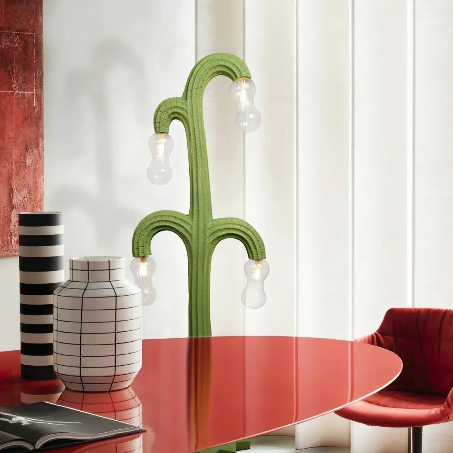 Cactus Vloerlamp - Unieke Resin Designlamp met Natuurlijke Bloemachtige Gloed