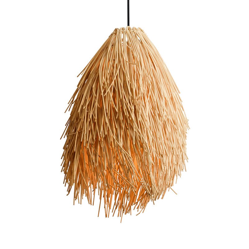 Rotan Hanglamp - Aziatische Stijl Lamp voor Sfeervolle Verlichting in Woonkamer en Eetkamer