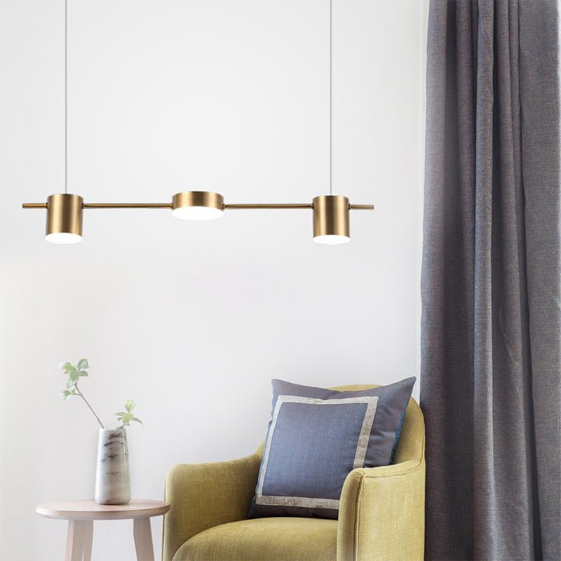 Moderne Aluminium Hanglamp | Strakke Drum Hanglamp Voor Keukeneiland