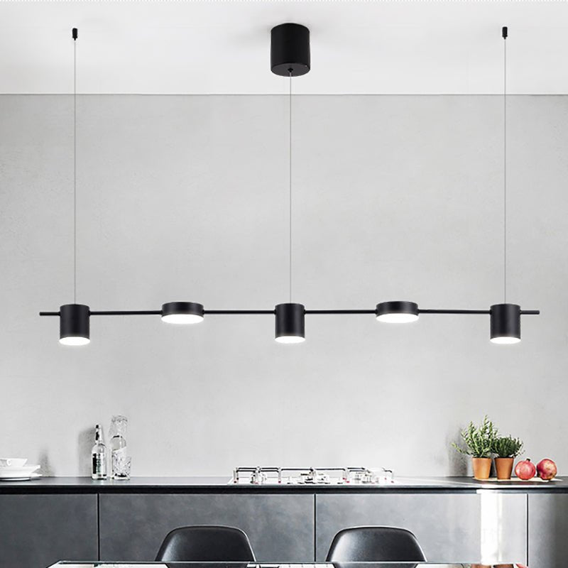 Moderne Aluminium Hanglamp | Strakke Drum Hanglamp Voor Keukeneiland