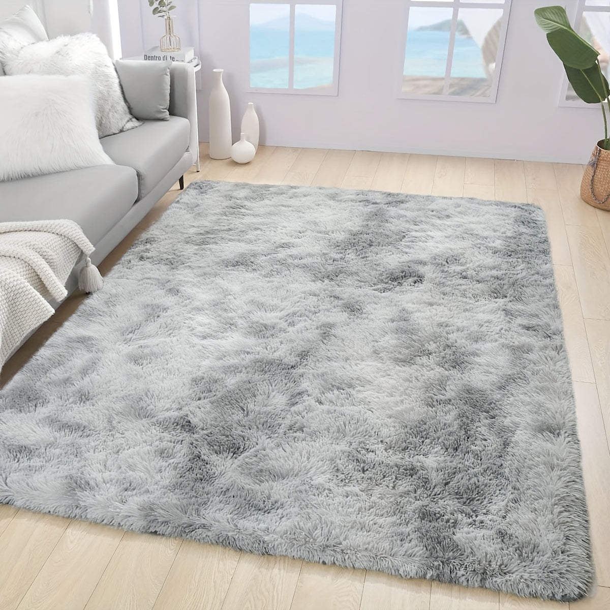 VelvetLux™ Zacht Shaggy Vloerkleed – Wasbaar, Antislip & Fluffy – Ideaal voor Woonkamer & Slaapkamer