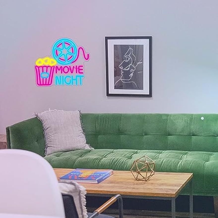 Popcorn Box Neon™ | Sfeervolle Wanddecoratie Voor Feestjes, Slaapkamer & Gamekamer