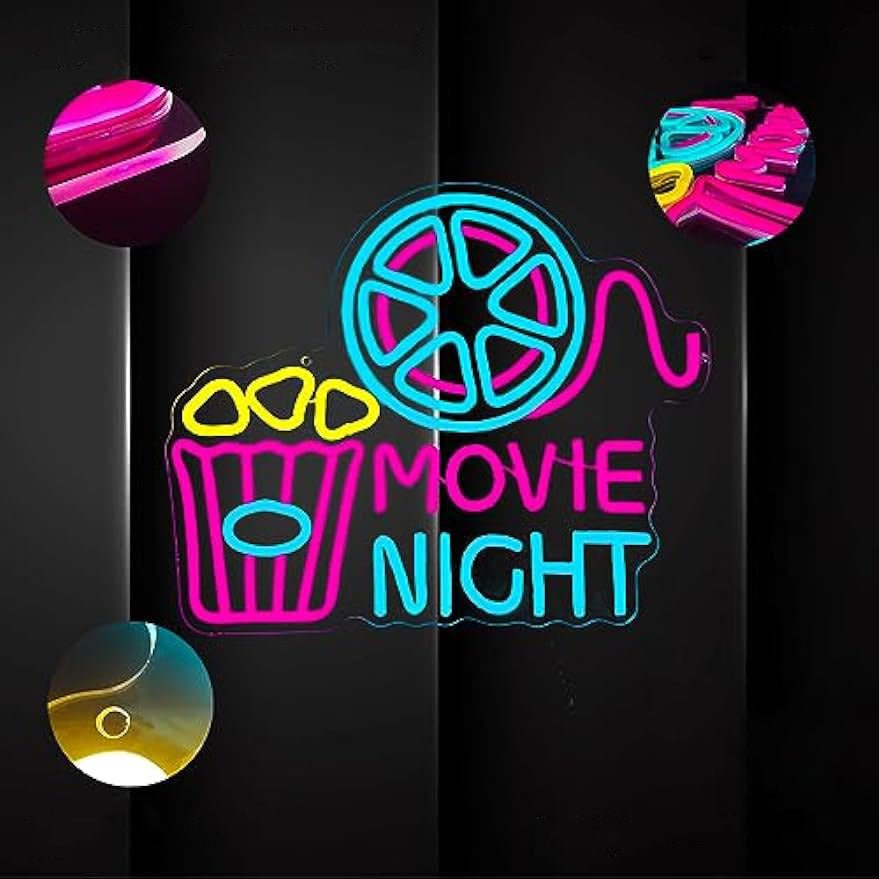 Popcorn Box Neon™ | Sfeervolle Wanddecoratie Voor Feestjes, Slaapkamer & Gamekamer