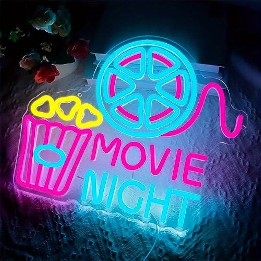 Popcorn Box Neon™ | Sfeervolle Wanddecoratie Voor Feestjes, Slaapkamer & Gamekamer