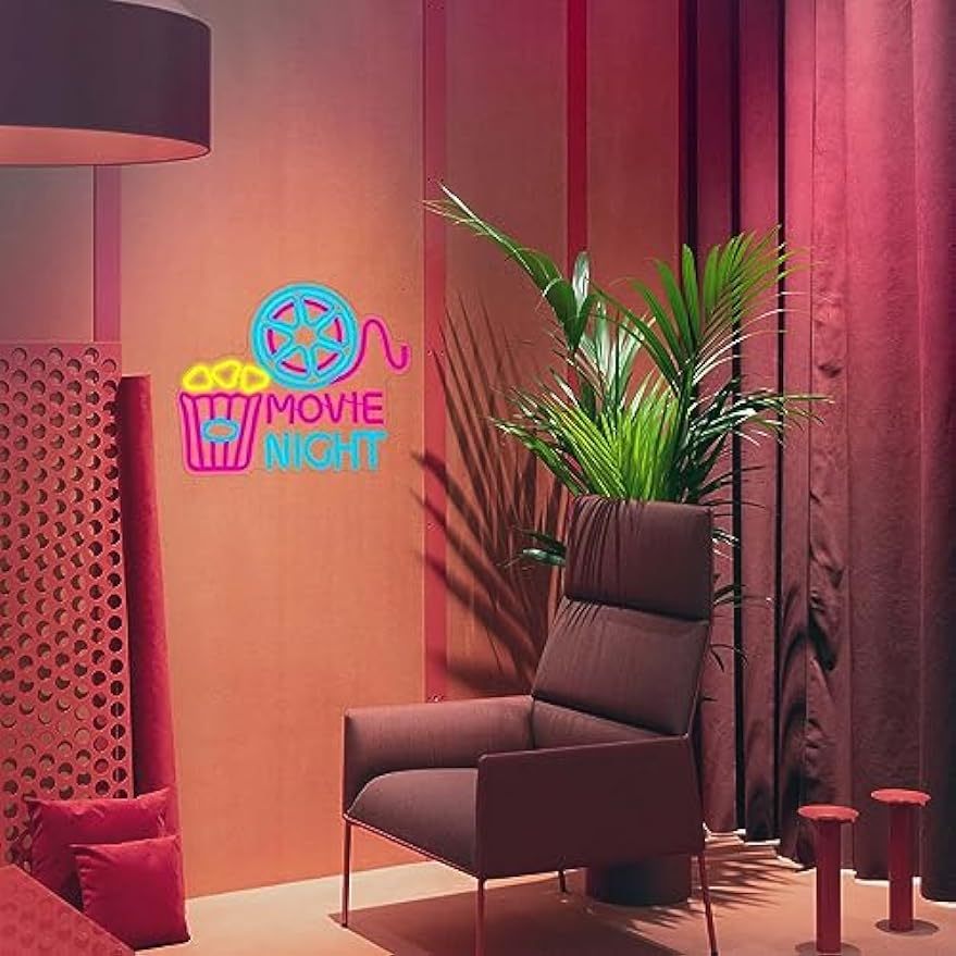 Popcorn Box Neon™ | Sfeervolle Wanddecoratie Voor Feestjes, Slaapkamer & Gamekamer