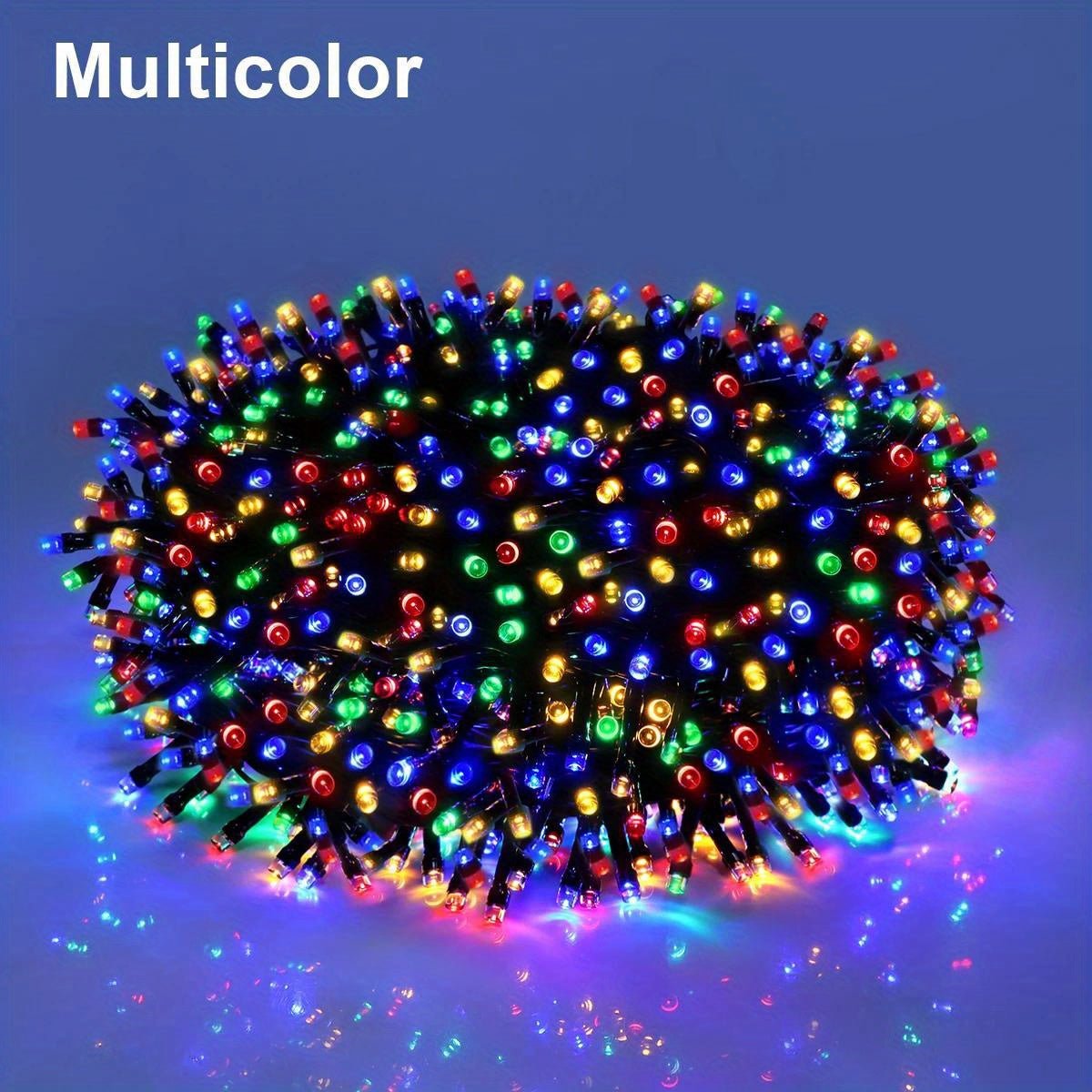 TwinkleBright™ LED Kerstverlichting – 100M Lichtketting, Multicolor & Waterdicht – Perfect voor Binnen & Buiten