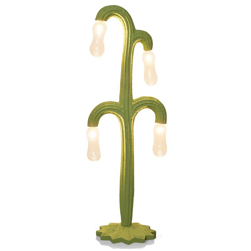 Cactus Vloerlamp - Unieke Resin Designlamp met Natuurlijke Bloemachtige Gloed