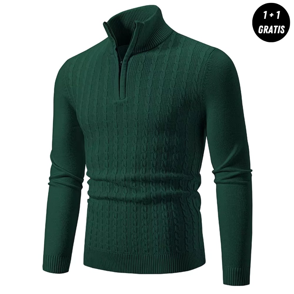 EDDY - Elegante heren zip-up trui voor een stijlvolle look