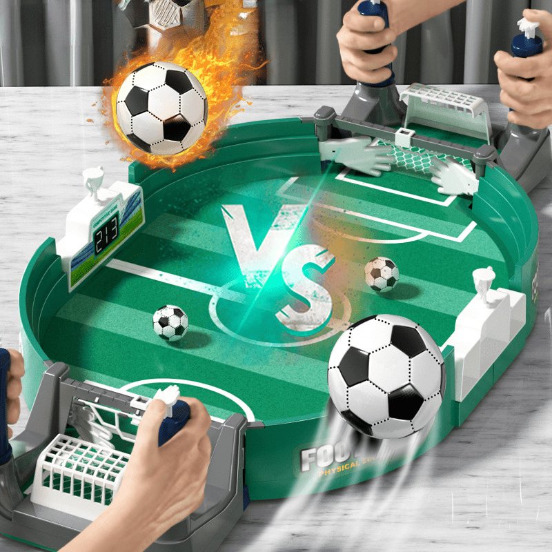 Interactief Tafelvoetbal Spel - Voetbal Speelgoed voor Kinderen - Cadeau voor Voetballer - Inclusief 2 Ballen