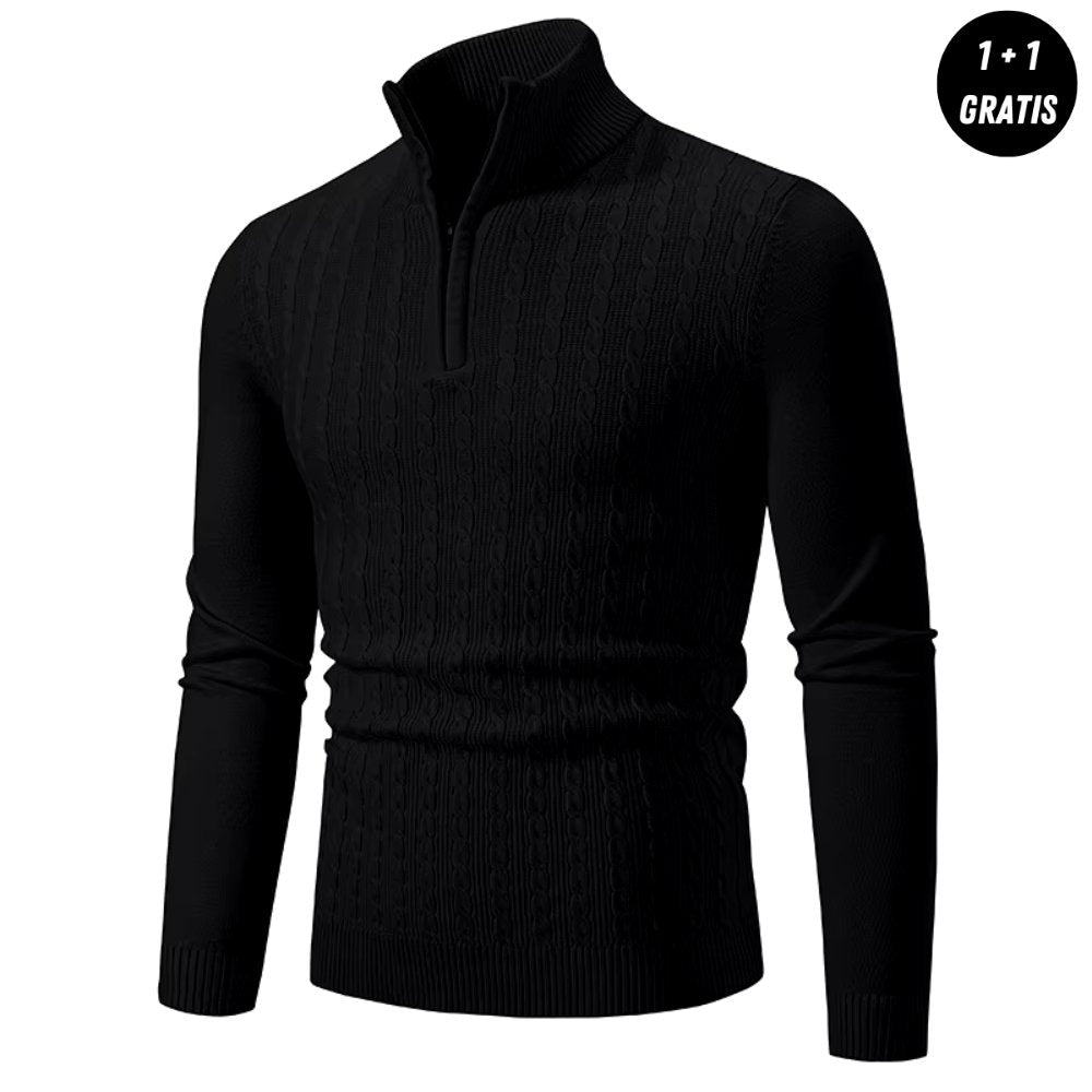 EDDY - Elegante heren zip-up trui voor een stijlvolle look