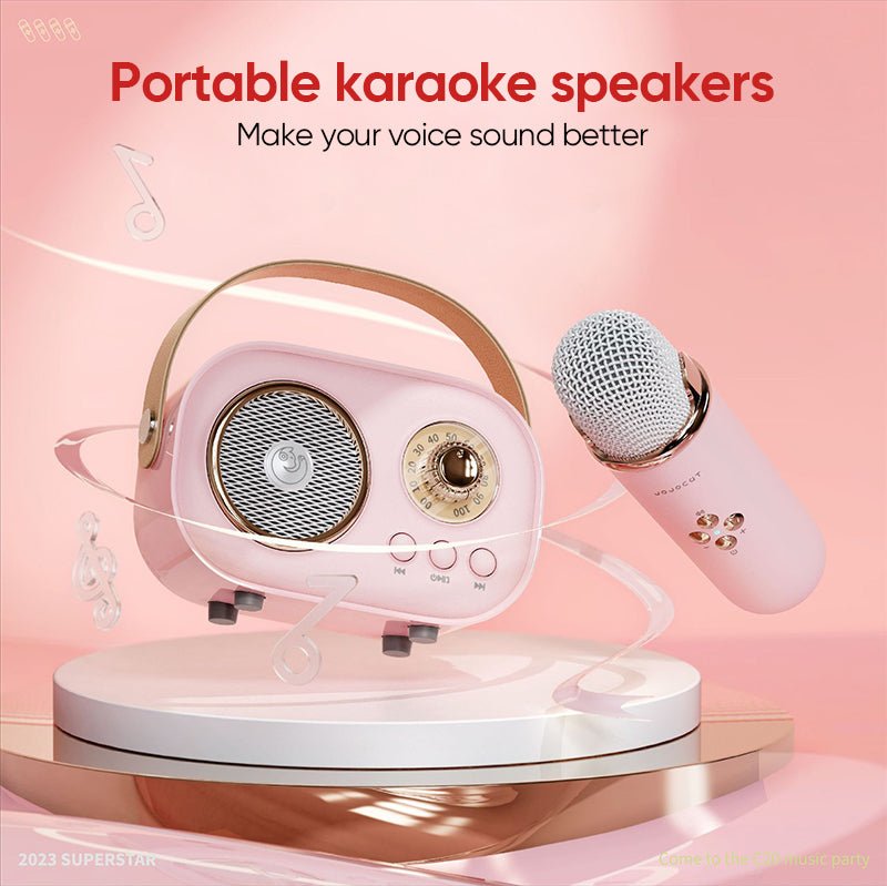 SingAlong Karaoke Set voor Kinderen en Volwassenen - Draadloze Bluetooth Speaker met Microfoon