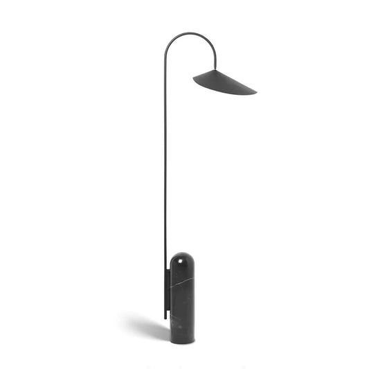 Minimalistische Marmeren Vloerlamp - Elegante Designlamp met Verstelbare Kap