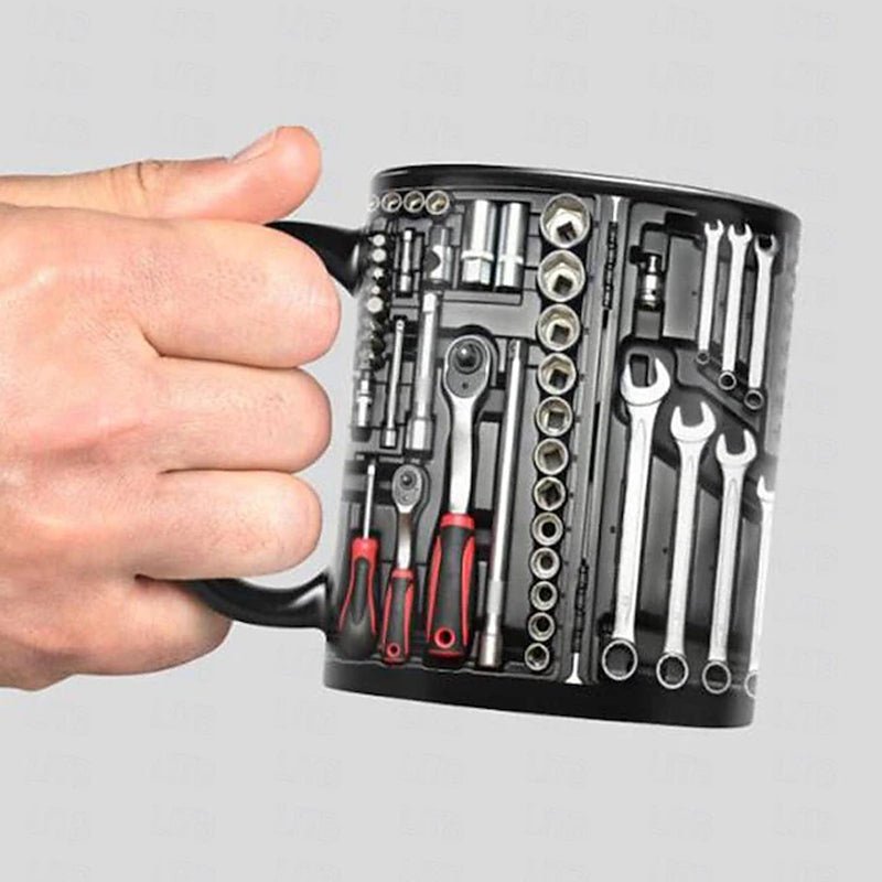 ToolMug™ 3D Mechanische Gereedschap Mok – Keramische Koffiemok voor Klussers