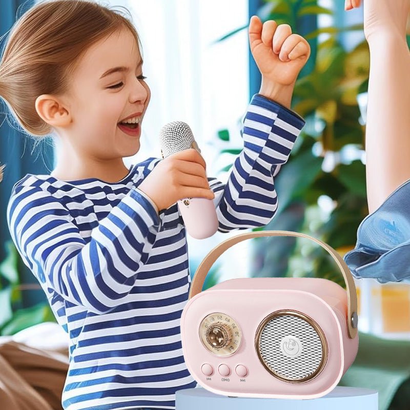 SingAlong Karaoke Set voor Kinderen en Volwassenen - Draadloze Bluetooth Speaker met Microfoon