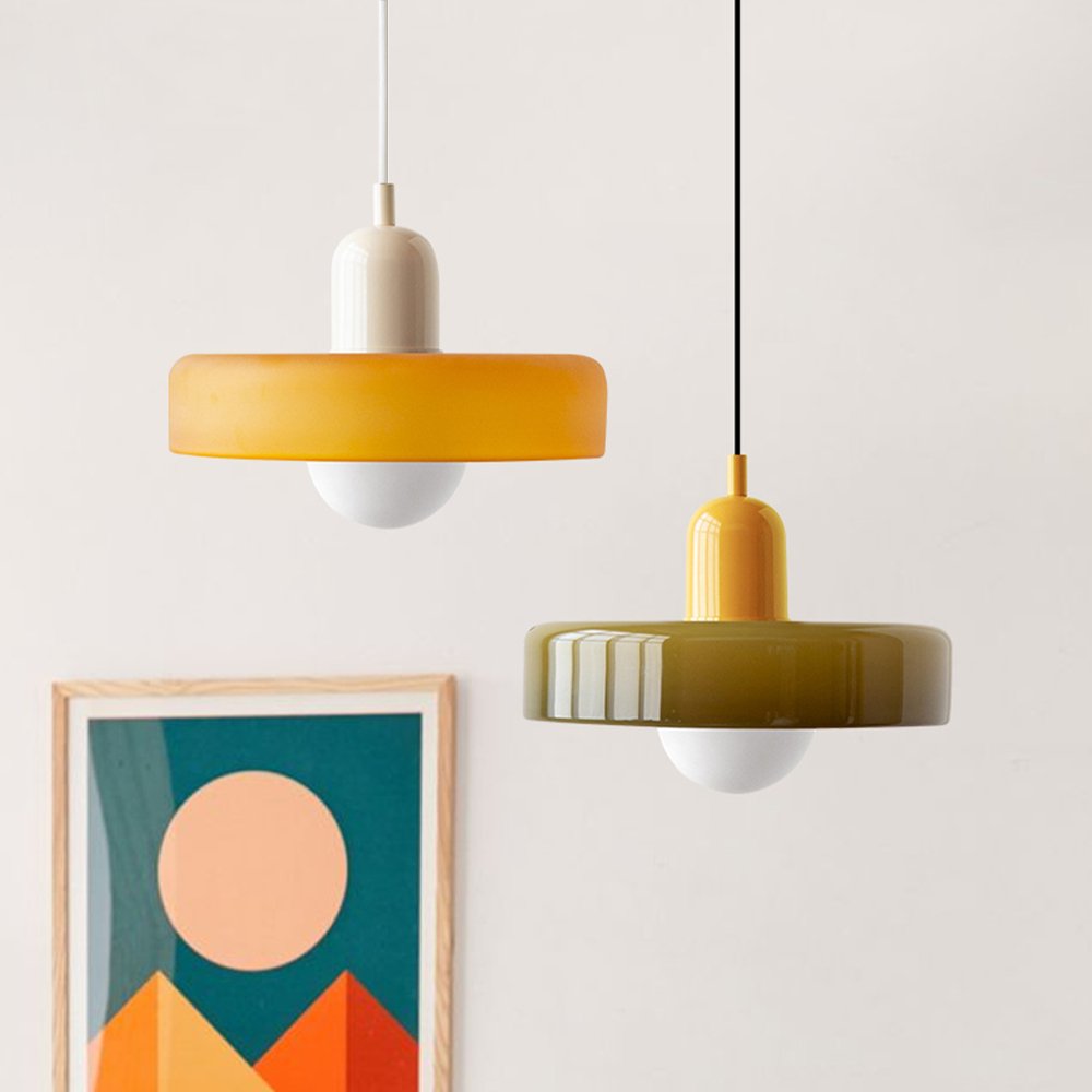 Bauhuis Glazen Hanglamp – Modern en Kleurrijk Design voor Woonkamer of Eetkamer