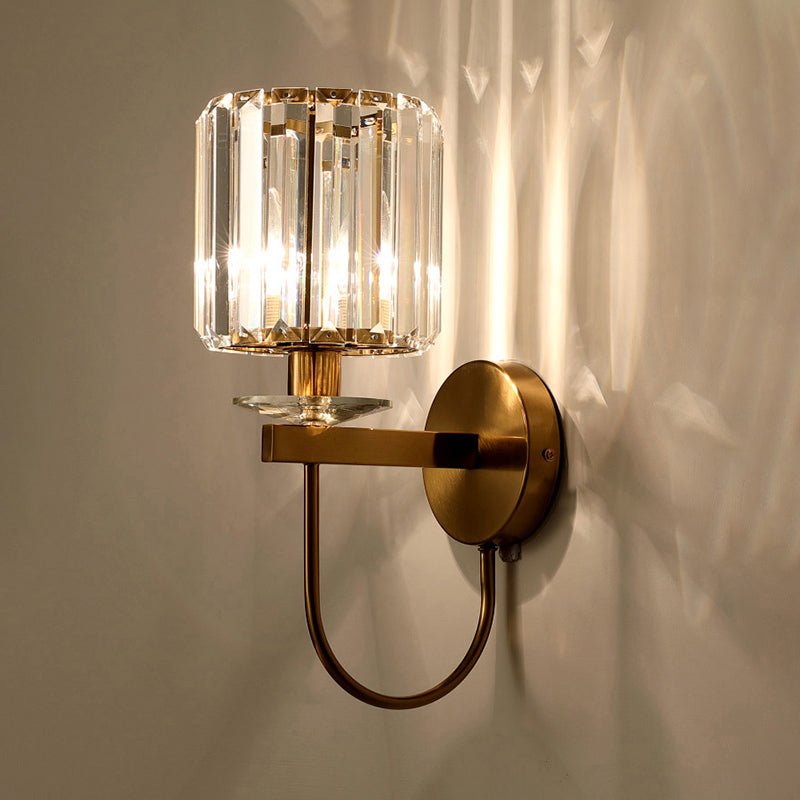 Aurelia Kristallen Wandlamp - Moderne Wandkandelaar met Gouden Afwerking