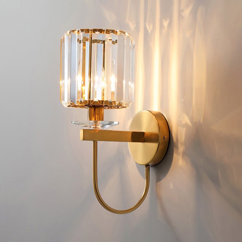 Aurelia Kristallen Wandlamp - Moderne Wandkandelaar met Gouden Afwerking