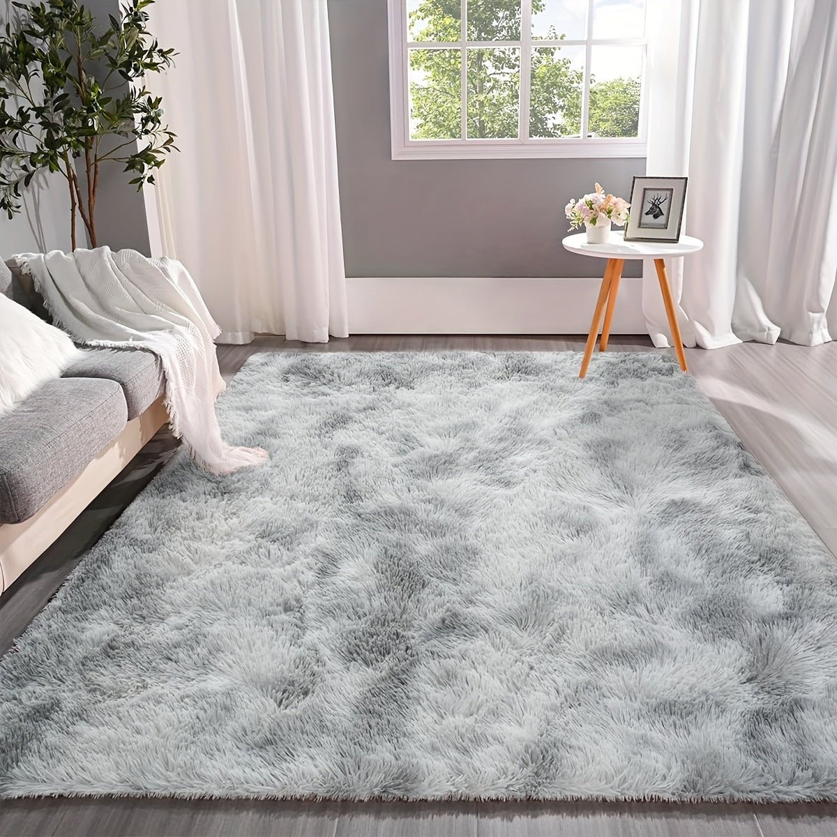 VelvetLux™ Zacht Shaggy Vloerkleed – Wasbaar, Antislip & Fluffy – Ideaal voor Woonkamer & Slaapkamer