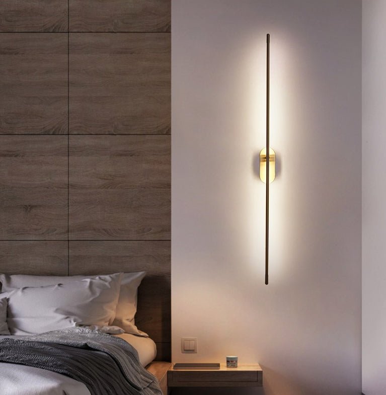 Linea Moderne Wandlamp - Minimalistische Lineaire Metalen Wandverlichting