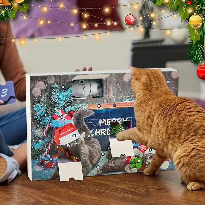 Adventskalender voor Katten - 24 Dagen Kerstverrassingen met Speeltjes voor Huisdieren