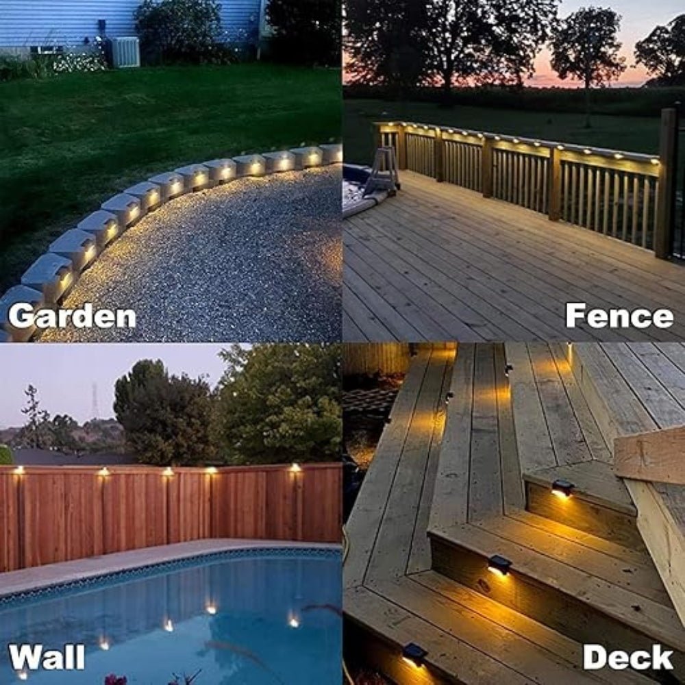 SolAura Fence Light - Waterdichte Zonneverlichting voor Tuinen, Trappen en Terrassen