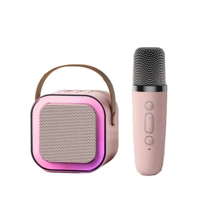 Draagbare Mini Karaoke Set met Draadloze Microfoons - Bluetooth Karaoke Machine voor Kinderen