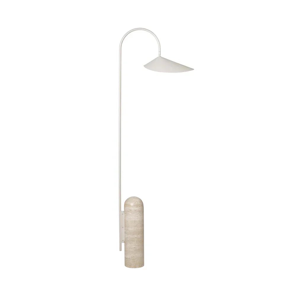 Minimalistische Marmeren Vloerlamp - Elegante Designlamp met Verstelbare Kap