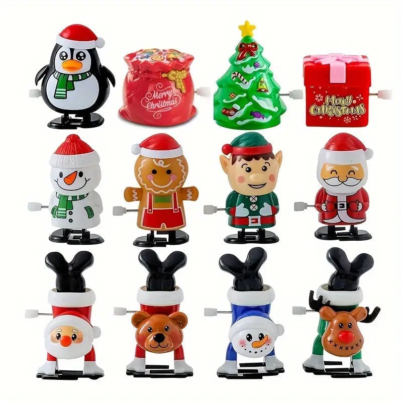 Opwindbaar Kerstfiguur Speelgoed - Bewegend Kerstmannetje voor Kinderen en Volwassenen