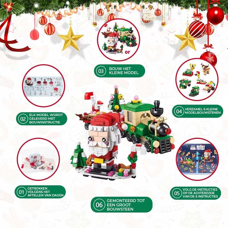 BrickFest™ Kerst Bouwstenen Adventskalender – Aftellen tot Kerstmis