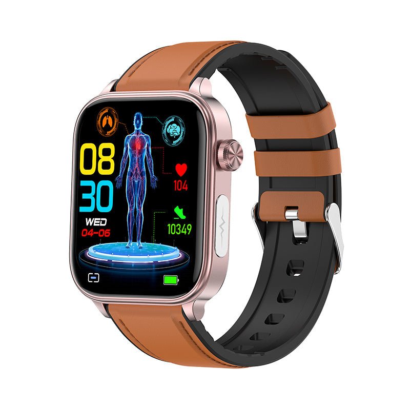 ViQ70 Professionele Smartwatch – ECG, Non-Invasieve Bloedsuikermeting en Gezondheidsbelfunctie