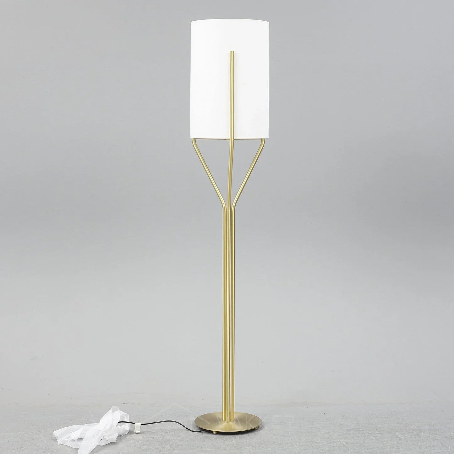 Arborescence Vloerlamp - Minimalistische Stijl met Satijn- of Messingafwerking voor Woonkamer en Slaapkamer