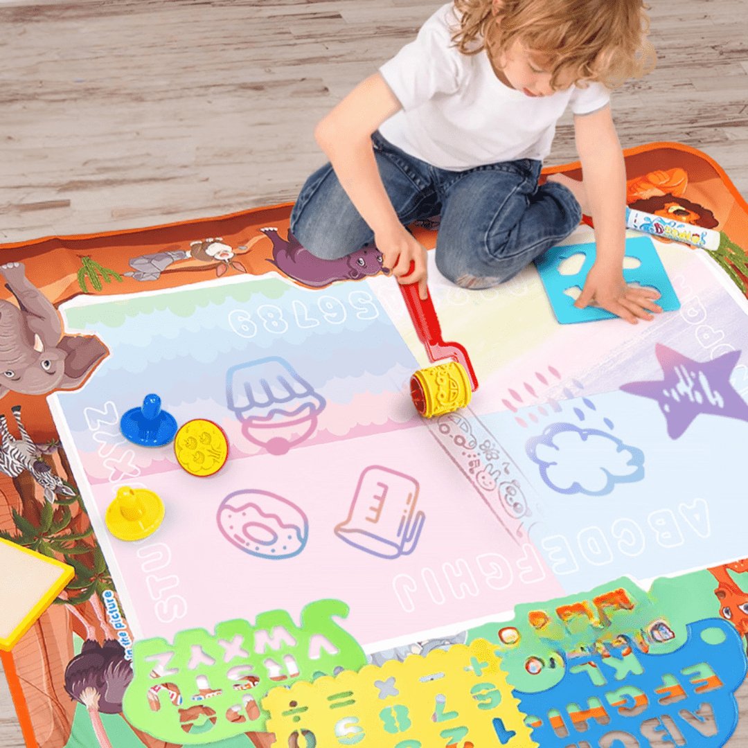 Water Tekenmat voor Kinderen - Herbruikbare Magische Kleurmat zonder Rommel