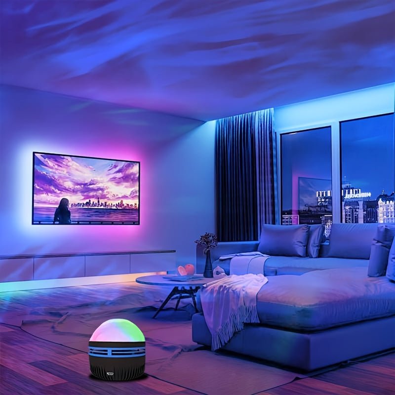 AuroraGlow™ LED Projector Lamp – Sterrenhemel & Noorderlicht Effect – Perfecte Sfeer voor Slaapkamers