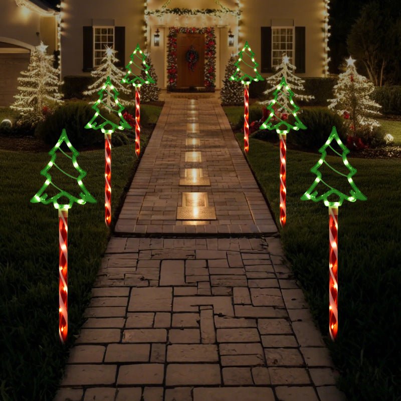 Solar Kerstboom Tuinverlichting - Kleurige en Waterdichte LED Decoratie voor Buiten