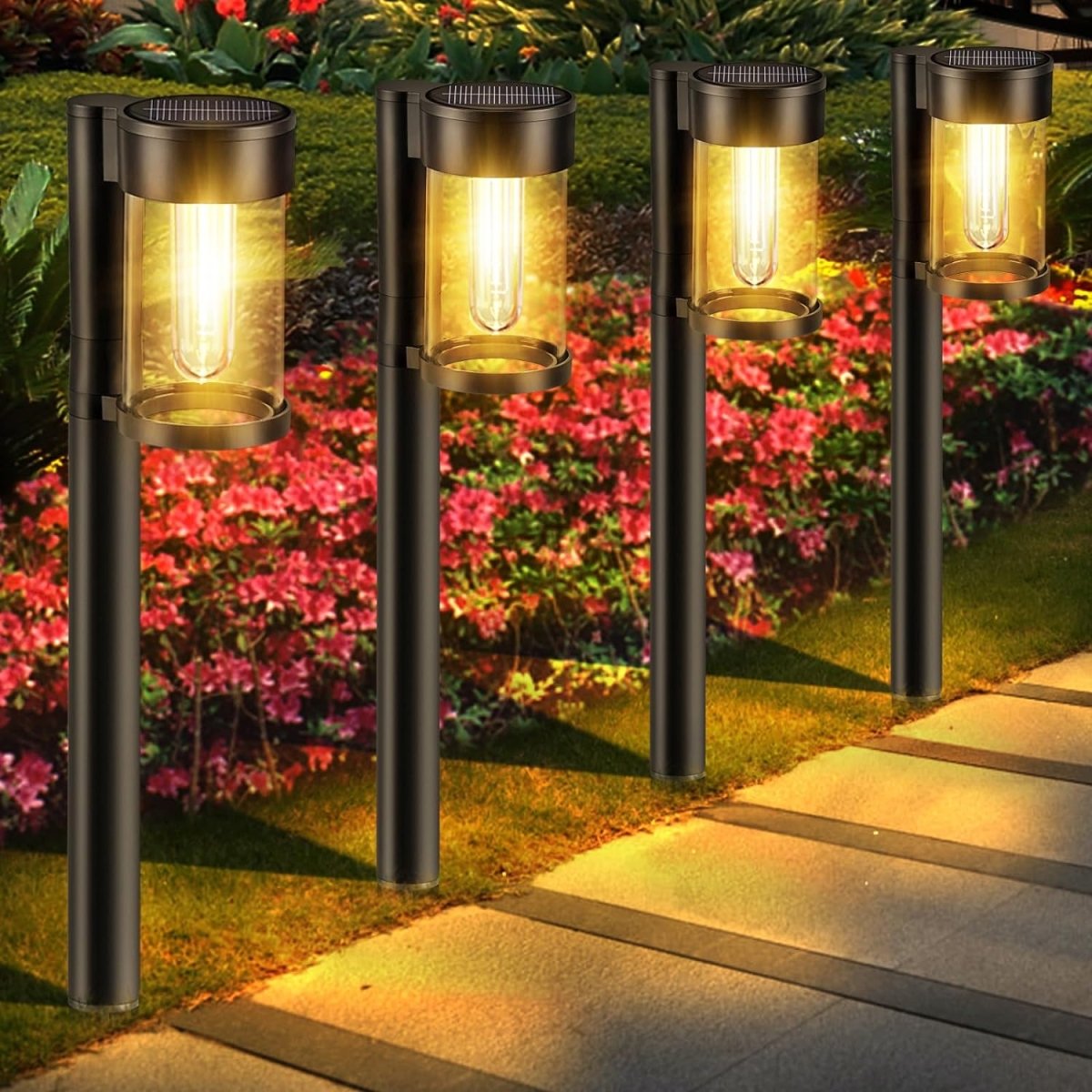 AuraGlow™ Solar Tuinverlichting – Luxe en Modern Patio Design met Zonne-energie