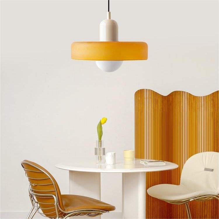 Bauhuis Glazen Hanglamp – Modern en Kleurrijk Design voor Woonkamer of Eetkamer