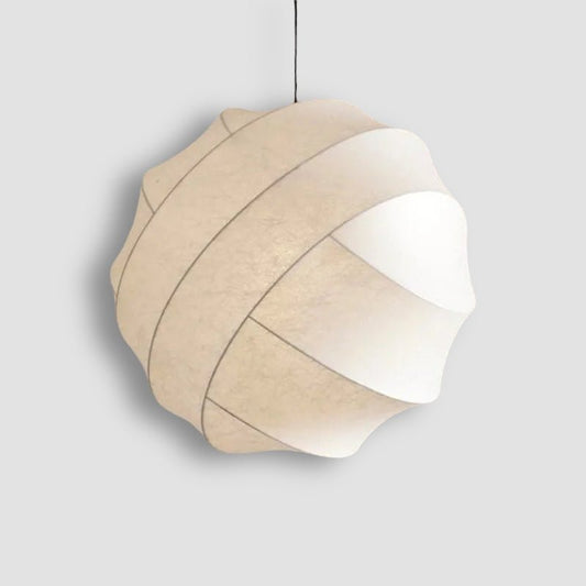 SilkSphere™ Zijde Hanglamp | Wabi Sabi Stijl met Verstelbare LED Verlichting